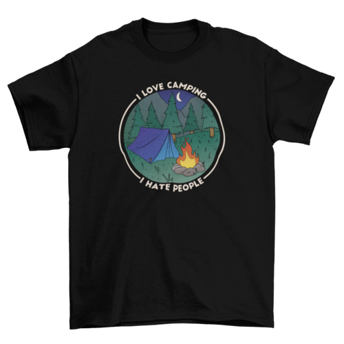 Camping style nature t-shirt