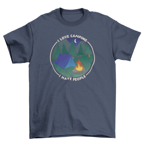 Camping style nature t-shirt