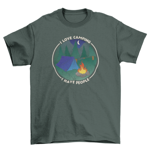 Camping style nature t-shirt