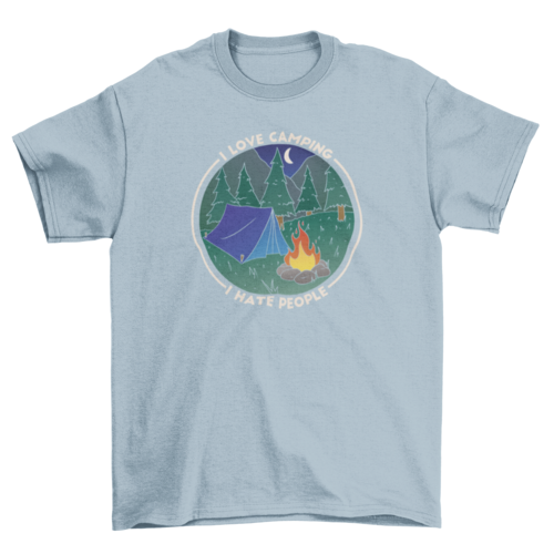 Camping style nature t-shirt