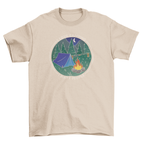 Camping style nature t-shirt